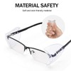 8 Pairs Eye Glasses Side Shields, Flexible Slip on Side