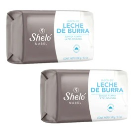 Jabon De Leche De Burra Shelo Nabel® 100grs. 2 Piezas