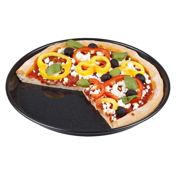 chg 3461-66 Pizzablech amerikanisch, rund Emaille, Maße Circa 32 x 3 cm