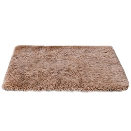 petfelix Self Warming Cat Mat, 24''*20'' Non-Skid Thermal Pet Mat, Cat Blanket for Indoor Cats, Washable Outdoor Insulation for Cat House, Carrier Cat Bed, Brown