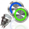 AutoLöc Power Accessories 19mm Billet 12V Momentary Push Button Switch