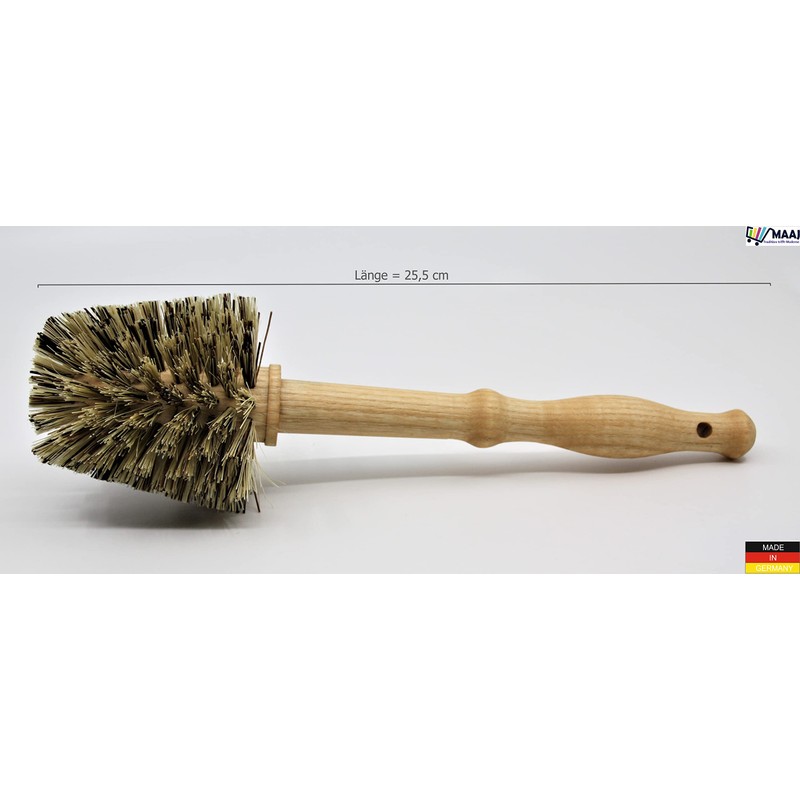 Maaj Flower Pot Brush 25 cm Wooden Union Bristles Hard