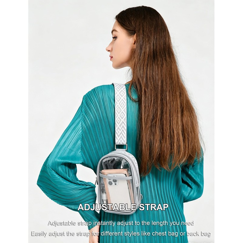 Clear Crossbody Bag Clear Bag for Stadium Events, Clear Purses