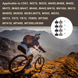 4 Pairs Bike Brake Pads, Disc Bicycle Brake Pads for Shimano M315 M355 M515 M525 C501 C601 M375 M395 M415 M416 M446 M465 M475 M485 M486, MTB Ebike Mountain Bike Brake Pads Replacement