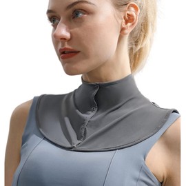 [KOEKOI] Collar, Cool to Touch, High Neck, For Summer, Cold Sensation, Sunburn Protection, UV Protection, Neck Cover Goods, Walking, Neck Warmer, Neck Warmer, Layered Style, Turtleneck Shirt, gray
