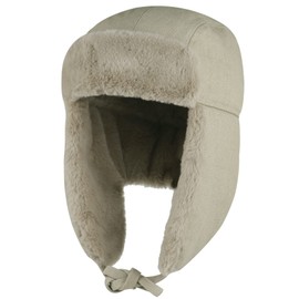 Connectyle Ear Flaps Trapper Hat for Men Women Faux Fur Trooper Hat Thermal Ushanka Winter Hat Khaki