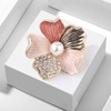 Kaichen Brooch Pin for Women Flowers Brooch with Created Crystal