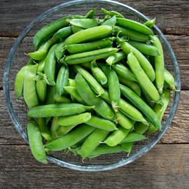 Snap Pea Seeds - Edible Pod - Cascadia - 25 g Packet ~ Seeds - Pisum sativum - Farm & Garden Vegetable Seeds - Non-GMO, Heirloom, Open Pollinated, Annual