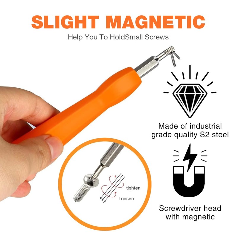 Ring Doorbell Screwdriver Replacement - Double-Ended T6 T15 Security Screws