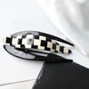 Handmade Celluloid French Design Tortoise Shell Barrettes Side-slide Opening Duck