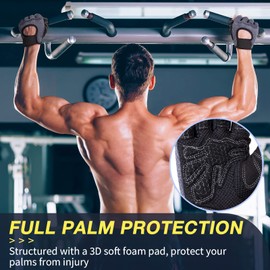 MELLIEX Fitness Gloves for Men and Women, Non-Slip Gym Gloves, Breathable Training Gloves with Microfibre Fabric for Weightlifting, Bicycle, Gym, Strength Training, Crossfit, Grey (M)
