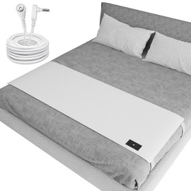 Grounding Sheets Queen, Grounding Bed Sheets for Grounding with 10% Silver Fiber, White, 27"*60"
