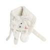 Kids Chunky Soft Knit Scarf - Baby Lamb - Pure White (Girls 4/5-12Y)