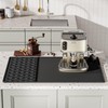 Silicone Coffee Mat 24''x16'' - Non-Slip Coffee Bar Mat with