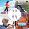 2Pcs Windproof Rope for Hat, Flexible Adjustable Hat Strap Removable