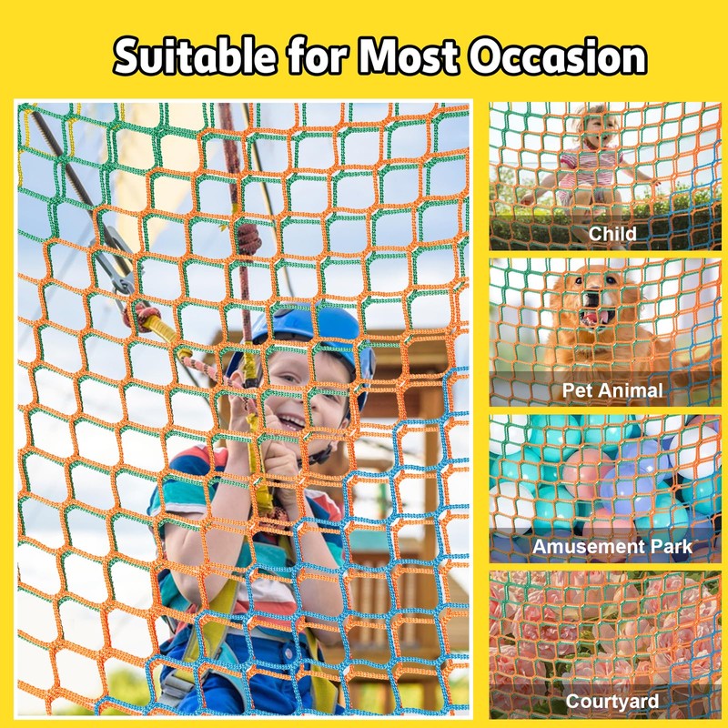 LPIW Climbing Net for Kids - 14.8FT x 9.9FT Double