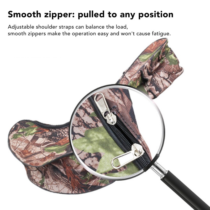 T Shape Bow Bag Thickened Adjustable Shoulder Strap Smooth Zipper