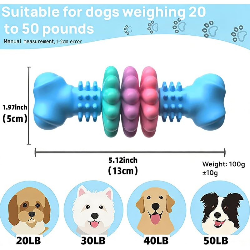 FantaDeco Puppy Teething Toy, Durable Chew Toy for Small Dogs,