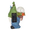 Faceless Doll Statue Exquisite Solar Powered Light Bright Colors Durable