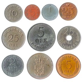 Set of 10 Collectible Coins from South and North America, Europe, Asia, Africa and the Middle East, Coin Sets from Around the World