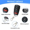 433mhz Universal Remote Garage Door Opener,2PCS Duplicator Replacement Garage Gate