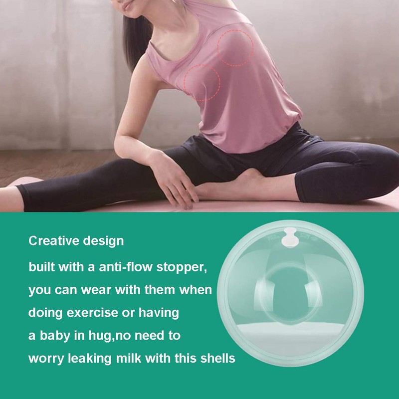 Upgrade Version Breast Shells Nipple Shield with Anti-Flow Stopper Therapy