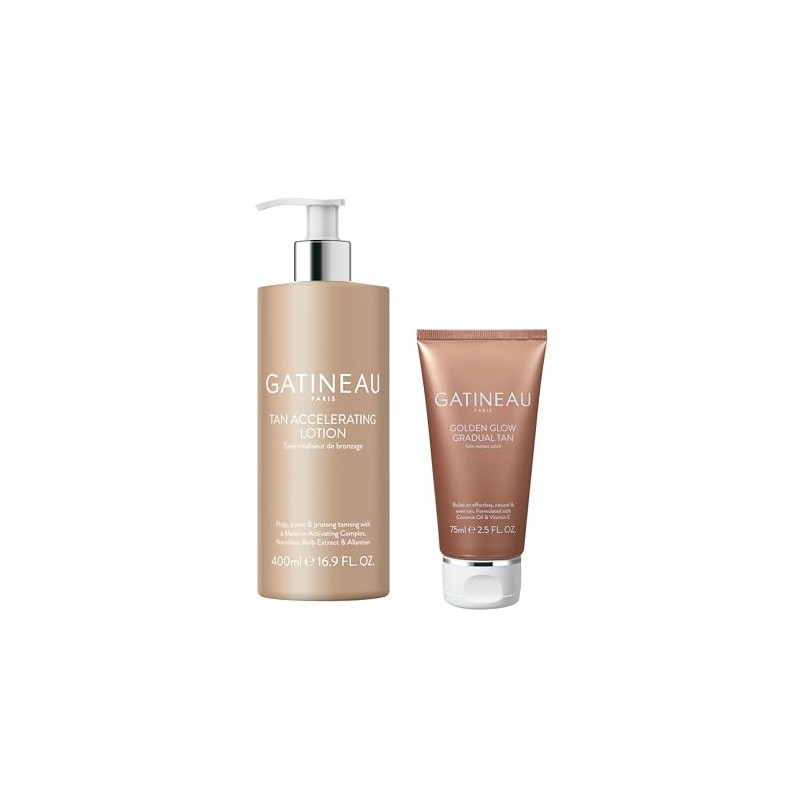 GATINEAU Tan Accelerating Lotion 400ml + Golden Glow Gradual Tan