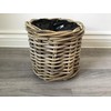 Round Baskets/Planters, Plastic Lined, Excellent Quality, Very Strong Kuba Rattan