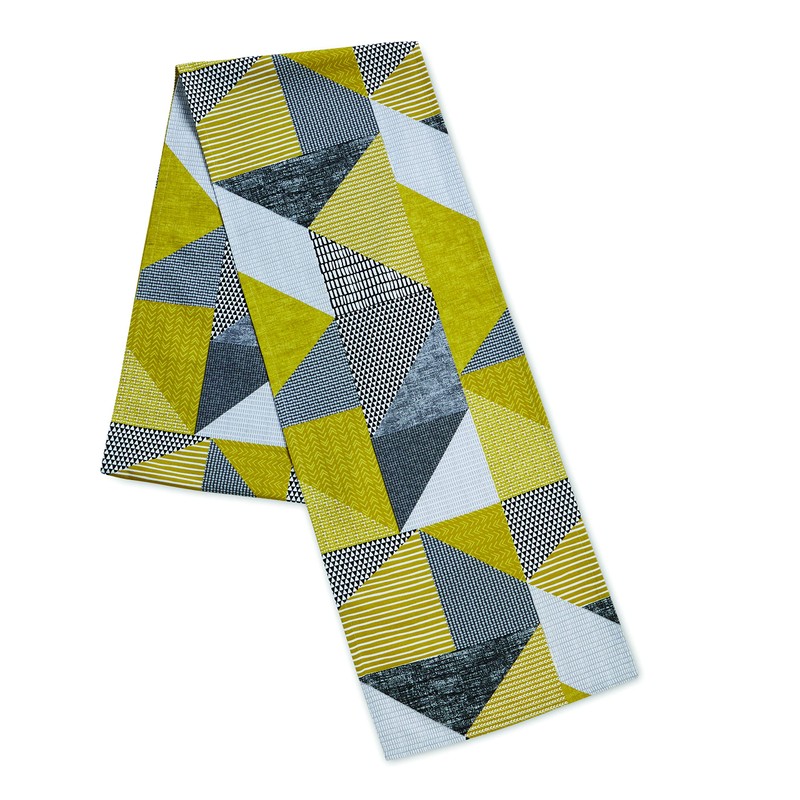Catherine Lansfield Dining Larsson Geo Cotton 33x220 cm Table Runner