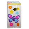 Holiday Decor Spring Themed Butterflies, Bees, and Flowers Gel Window