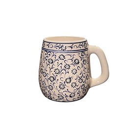 Miami Bazaar Moscow Mule - Tazas de 12 onzas, taza de cerámica, copa de cóctel de cerámica, taza artesanal, sin químicos, hecho a mano, taza de cóctel, taza decorativa, taza turca (luna azul)