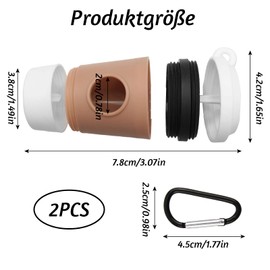 Waste Bag Dispenser for Dogs, Dog Waste Bag Dispenser 2 Pieces, Dog Waste Bag Dispenser with Coffee Cup Design, Products for Pets Outdoors, Dog Waste Bag Holder, with Elastic Lanyard