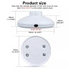 Spring 3Pk Floor Foot Switch White Foot Pedal Lamp Round