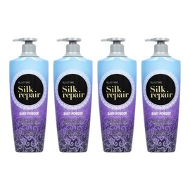 Elastine Silk Repair Conditioner Baby Powder Scent, 550ml, 4 Pieces / 엘라스틴 실크 리페어 컨디셔너 베이비파우더 향, 550ml, 4개