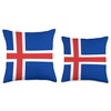 Icelandic Flag Iceland Gifts Throw Pillow