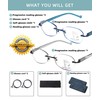 Multifocus Reading Glasses Women Stylish Progressive Multifocal Rimless No Line