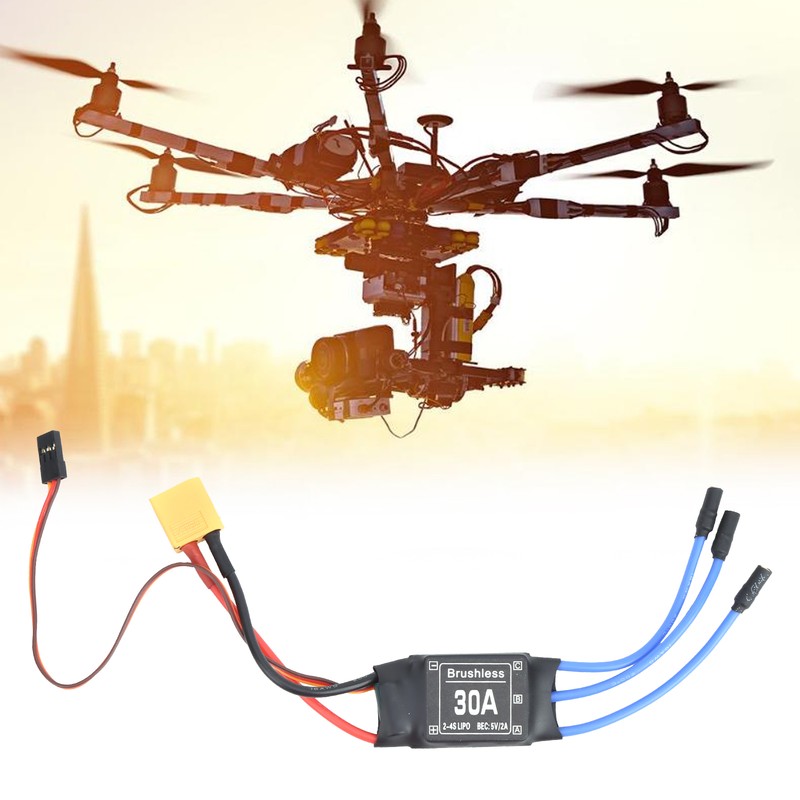 30A Brushless ESC XT60 Electronic Speed Controller for RC Remote