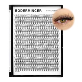 Bodermincer 240pcs 10D D Curl Lashes Clusters Maquillaje Profesional Pestañas Individuales Cluster negro