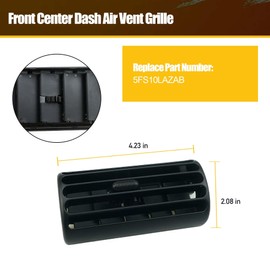 Front Center Dash Air Vent Grille Compatible with Jeep Cherokee XJ 1997-2001 Replace 5FS10LAZAB