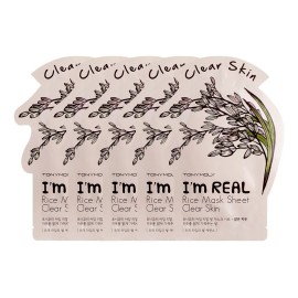 Tonymoly Set De 5 Mascarillas De Arroz Piel Limpia Y Clara Tonymoly