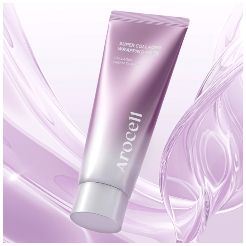 AROCELL Super Collagen Warpping Mask 80ml, Type:02 Mask 80ml+Pack Brush