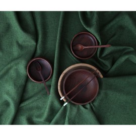 Solino Home Forest Green Linen Tablecloth - Athena 100% Pure Linen Table Cloth 60 x 108 Inch - Machine Washable Rectangle Tablecloth for Wedding, Parties, St Patricks Day Decorations