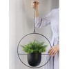 ABETREE Hanging Planter for Indoor Outdoor Plants Metal Mid Century