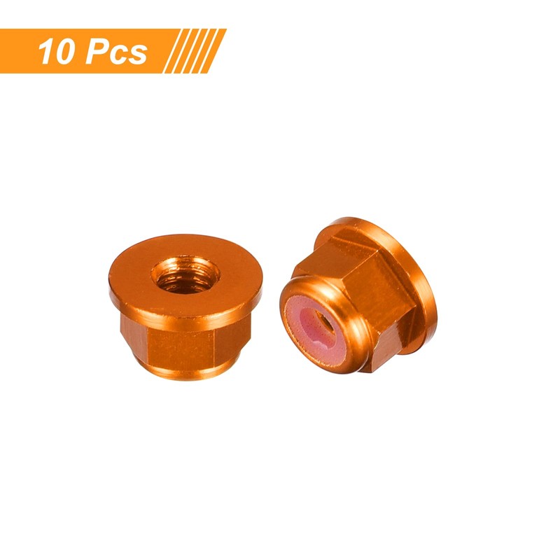 QUARKZMAN Pack of 10 Nylon Insert Hex Lock Nuts -