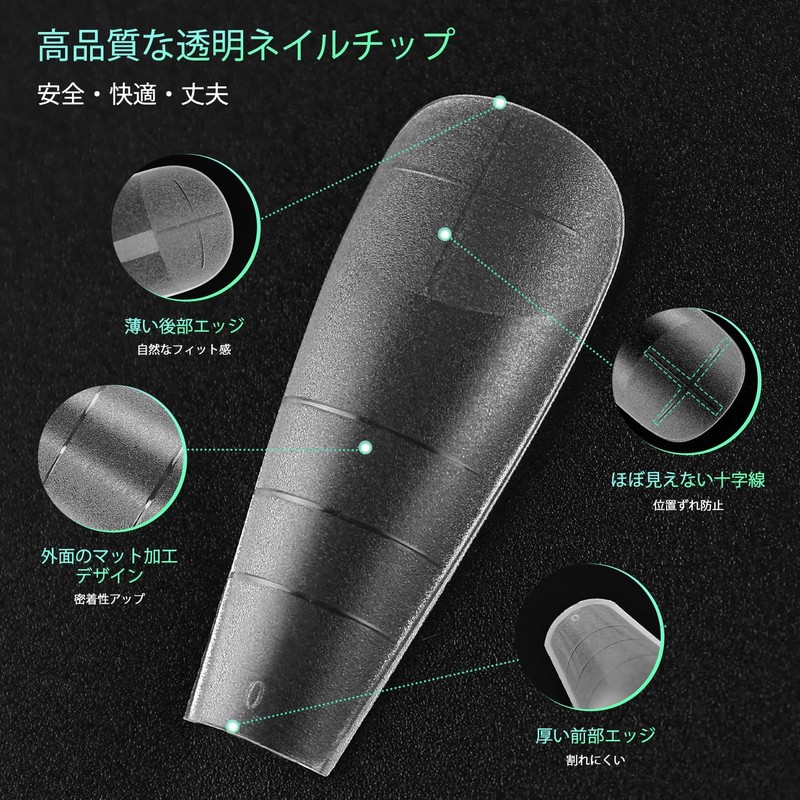 JODSONE Medium Long Square Press-On Nails Pre Shape Square Gel