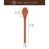Honey Bear Kitchen Silicone Stirring Spoon (Set of 2, Black