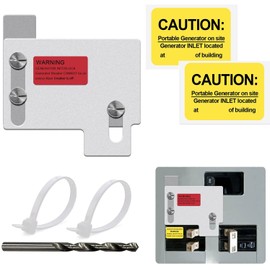 BOKECHY Generator Interlock Kit Multiple Styles Compatible with Horizontal Main Cutler Hammer Only CH Series TAN Breaker 150 or 200 amp Panels, 1 1/2 Inch spacing Between Main and Branch Breaker