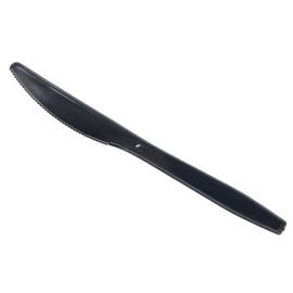 Daxwell Plastic Knives, Medium Heavyweight Polypropylene (PP), Black, A10003376 (Case of 1,000)