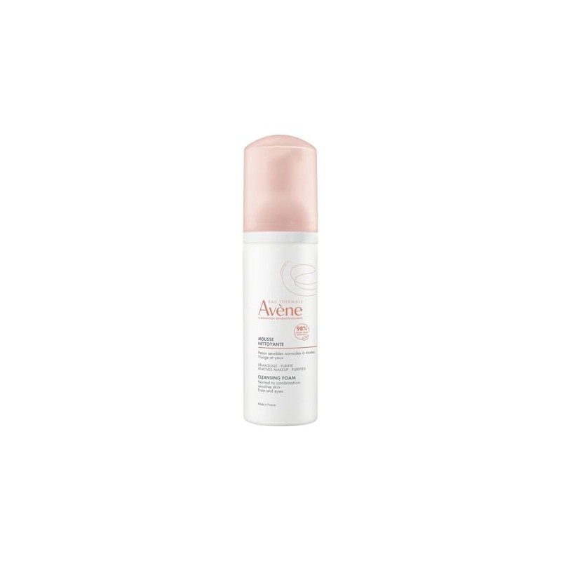 AVENE, Espuma Limpiadora Facial, desmaquilla y purifica, piel normal a
