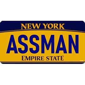 Gear Tatz - Assman - TV Show Tribute, Funny - Bumper Sticker - 3.5 x 7 inches - Professionally Made in The USA (Vinyl,X10)